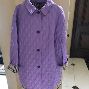 Authentic Burberry quilted lightweight jacket